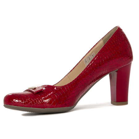Bioeco by Arka Women's shoes, red, leather