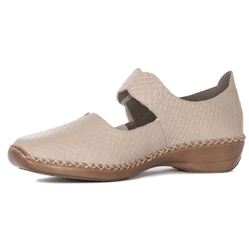 Rieker Women's Velcro Beige Low Shoes