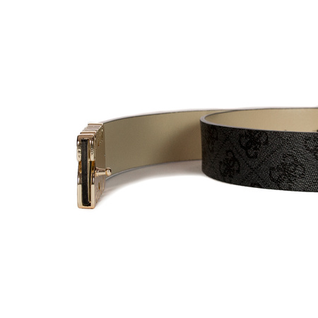 Guess Women's Belt graphite CLO gold logo