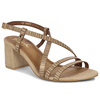 Maciejka Women's Leather Heeled Beige Sandals