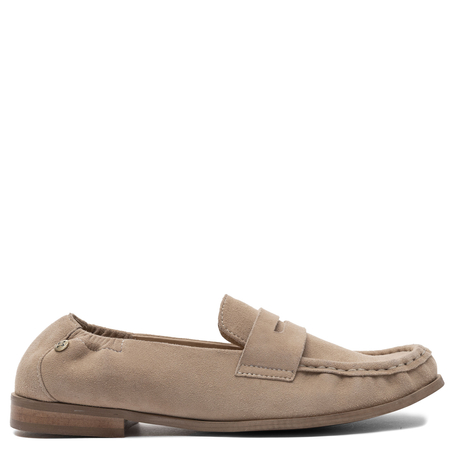 Maciejka Suede Leather Loafers Women Beige HJ764-04/00-1