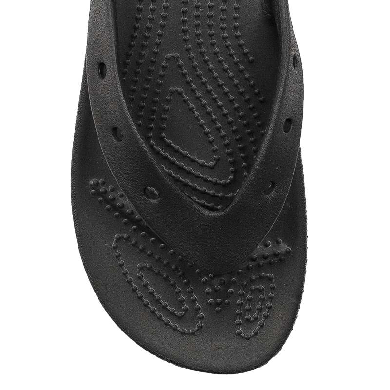 Crocs Klapki Damskie Black Platform Flip Czarne
