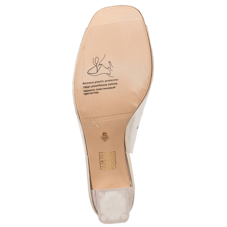 Sca'viola Women's Sandals On A High Heel Gold