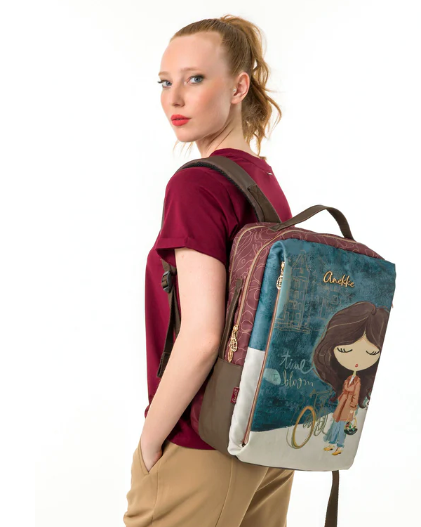 Anekke Stylish Original Large Backpack City Casual Multicolor 43575-001