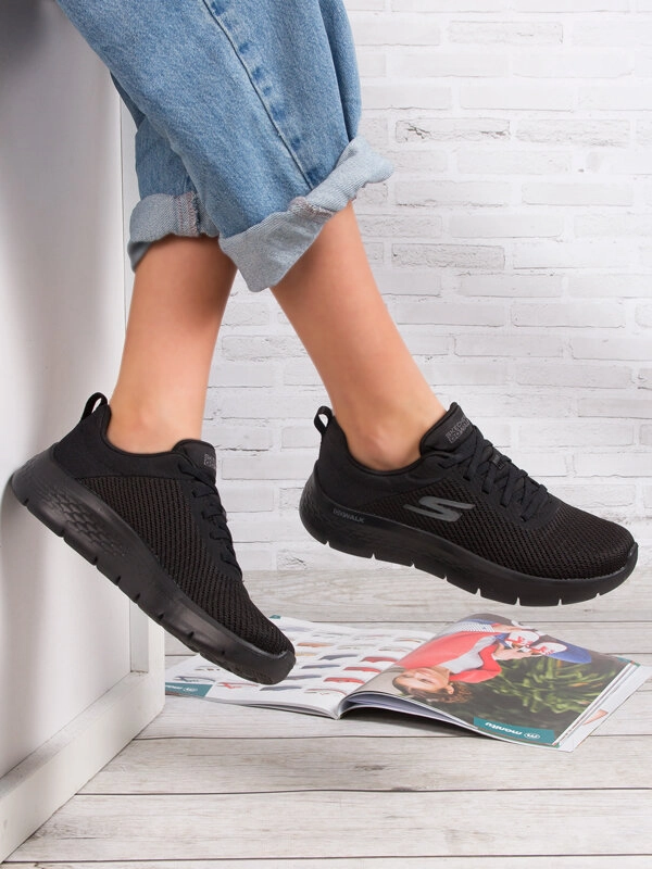 Skechers Sneakersy Damskie 124952 Czarne