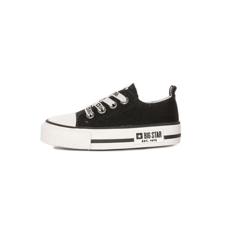 Big Star Trampki dziecięce chłopięce wsuwane Black czarne