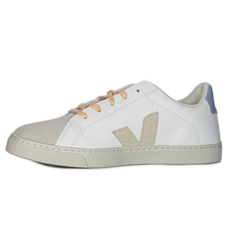 Veja Sneakersy damskie skórzane White Sable Steel białe