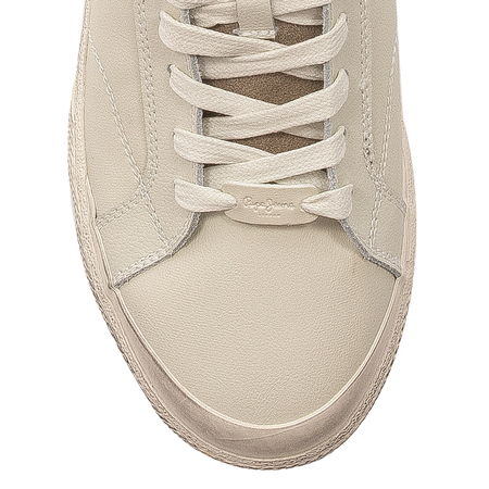 Pepe Jeans Sneakersy buty męskie Kenton Vintage white białe