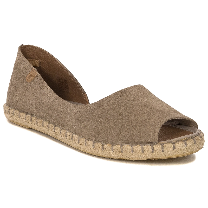 Verbenas Cruz Espadryle Zamszowe Beżowe CRUZ-SER-PIEDRA