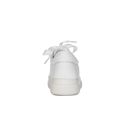 Maciejka Sneakersy półbuty damskie skórzane białe