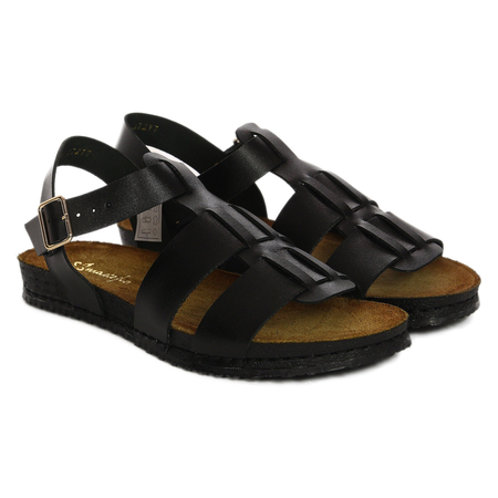 Maciejka Women's Leather Sandals Black