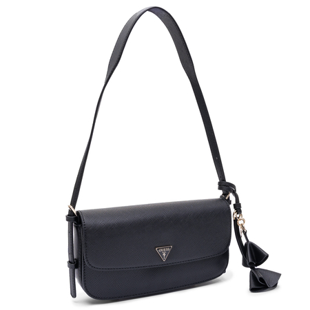 Guess Elegant Small Classic Bag With Decorative Charm Black HWZG2227190-BLACK