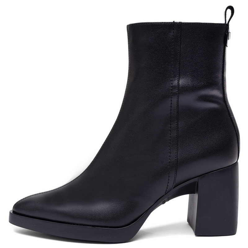 Wonders Botki Skórzane Czarne L-1601-Isy-Negro