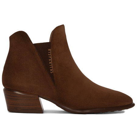 Hispanitas Women's Brown Ankle Boots with Heel