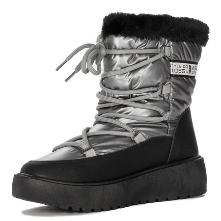 Filippo Women's Grey insulated snow boots