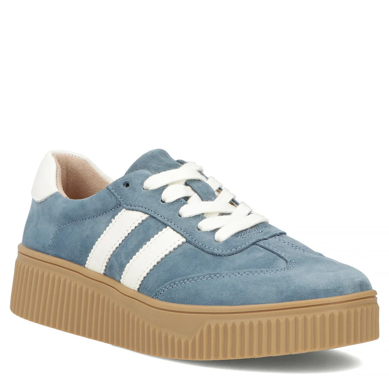 Filippo Skórzane Sneakersy Na Platformie Niebieskie DP6776-26-BL