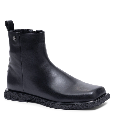 Maciejka Women's Leather Ankle Boots with Zipper Black K7670-01/00-7