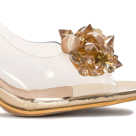 S.Barski Women's high-heeled sandals Gold