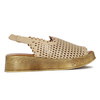 T.Sokolski Women's Leather Sandals Beige