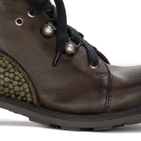 Maciejka 3623A-24/00-5 Olive Lace-up Boots