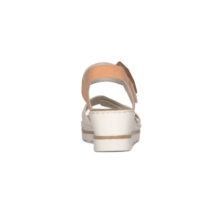 Rieker White Combination women's sandals