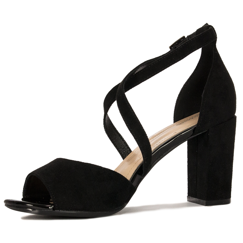 Sergio Leone SK865 Black Sandals