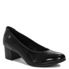 Maciejka Leather Patent Pumps Block Heel Black P7223-01/00-7