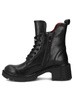 Filippo Women's Leather Insulated Boots, Black