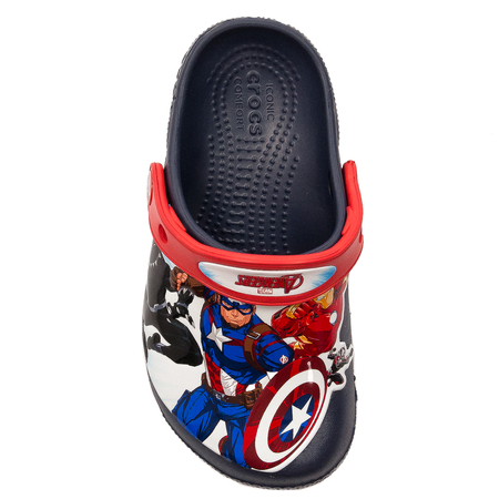 Crocs Klapki Dziecięce Navy Avengers Patch