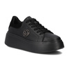 Filippo Black Leather Sneakers