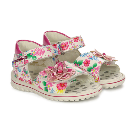 Primigi Children's Sandals White With Flowers