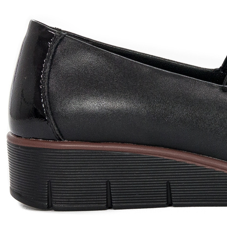 Filippo DP3160-22 BK Black Flat Shoes