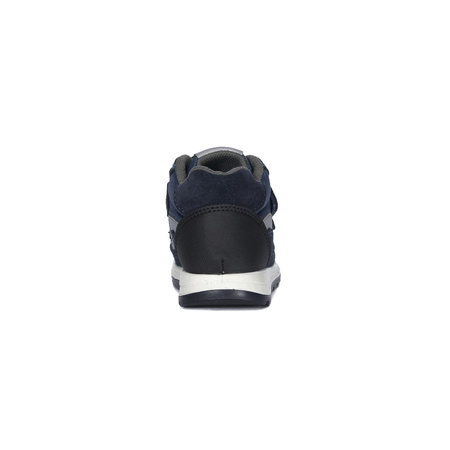 Primigi children's velcro leather navy blue sneakers