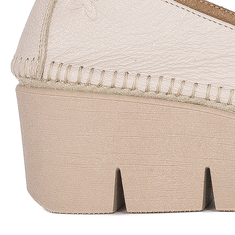 Maciejka 5814A-10/00-1 Beige Leather Low Shoes