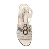 T.Sokolski Women's Leather Sandals Silver