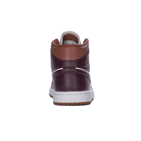 Nike WMNS Air Jordan 1 Mid Dusty Peach Night Maroon - Sail Sneakers