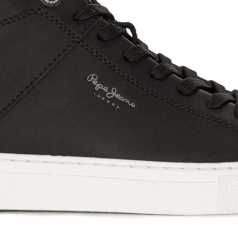 Pepe Jeans Sneakersy buty męskie Joe Cup Half Boot Black czarne