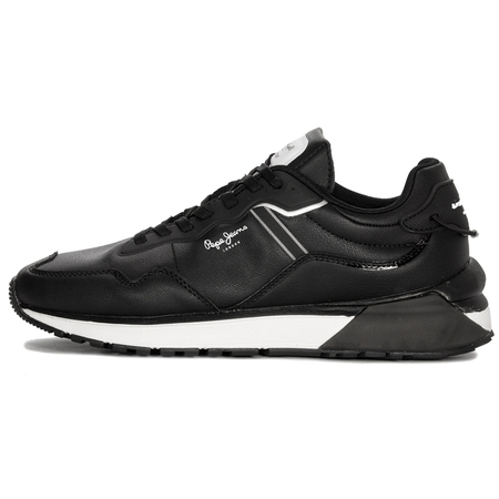 Pepe Jeans Sneakersy buty męskie Black Bass M czarne