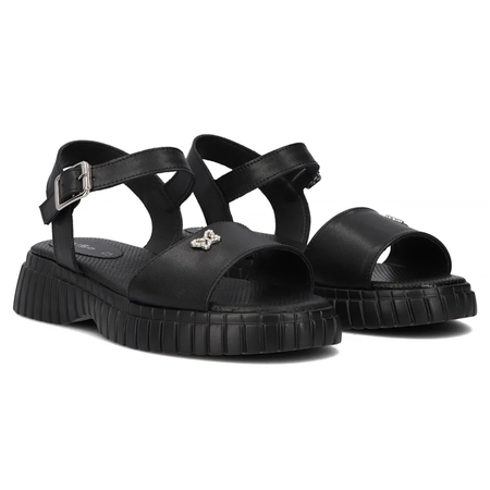 Filippo Women's Flat Sandals Black