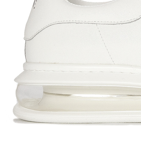 GOE Sneakersy męskie skórzane White białe