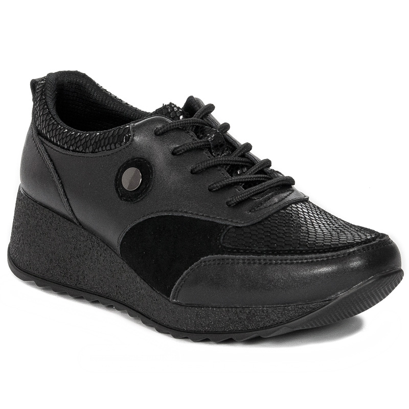 Sokolski GS J21-156 Black Flat Shoes