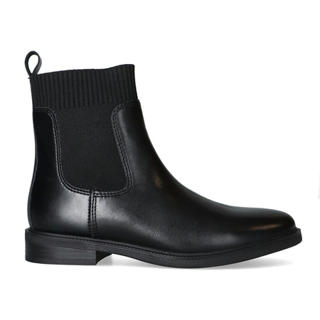 Marco Tozzi Women's Leather Ankle Boots Black