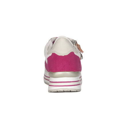 Remonte women's leather White Combi platform sneakers