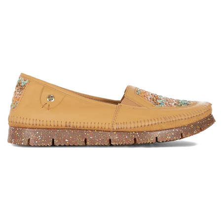Maciejka Women's Leather BShoes Navy Yellow