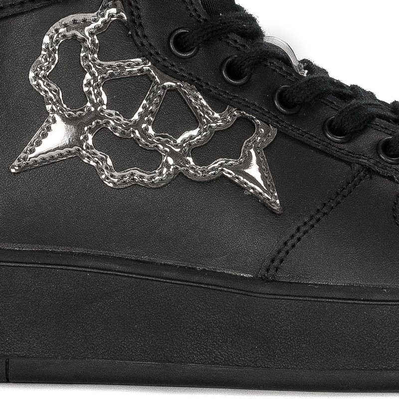 Guess Sneakersy damskie na platformie Vyves Black czarne