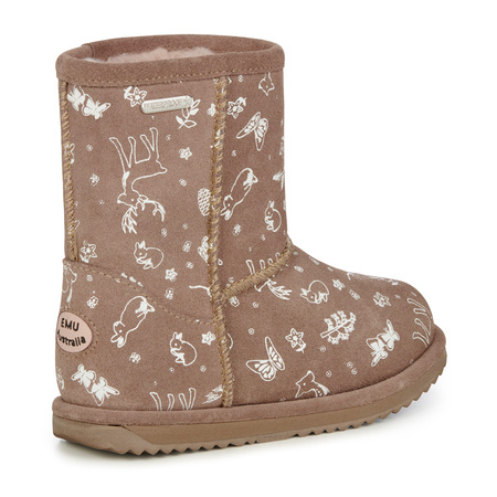 Buty EMU Australia botki dziecięce Woodland Brumby Mushroom