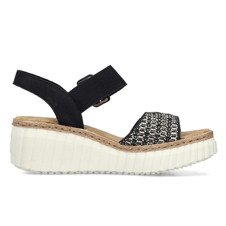 Rieker Women's Black Sandals
