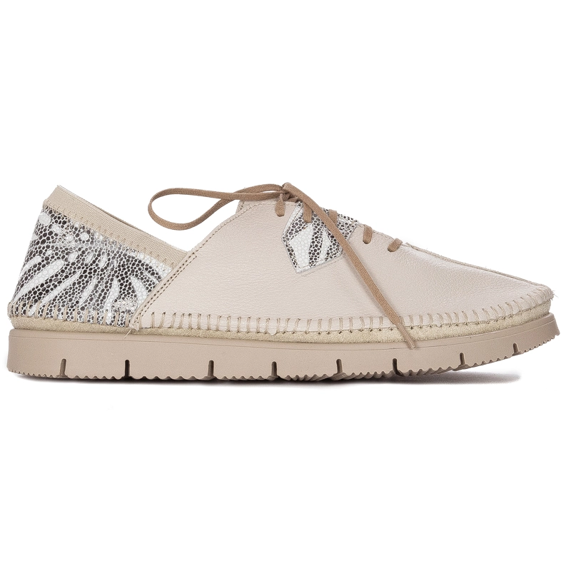 Maciejka 05873-04/00-1 Beige Flat Shoes
