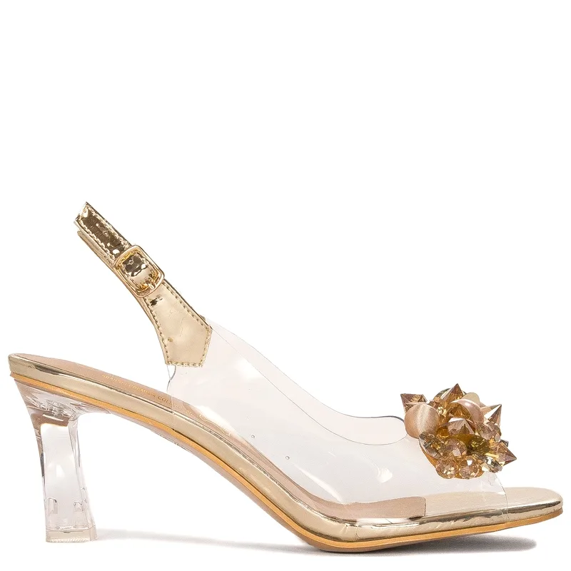S.Barski Women's high-heeled sandals Gold