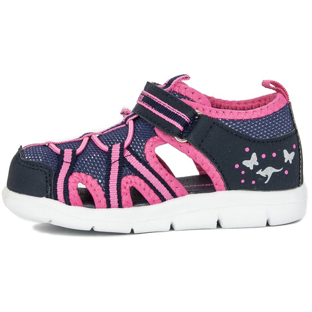 Kangaroos 02086 000 4294 DK Navy Fandango Pink Flat Shoes